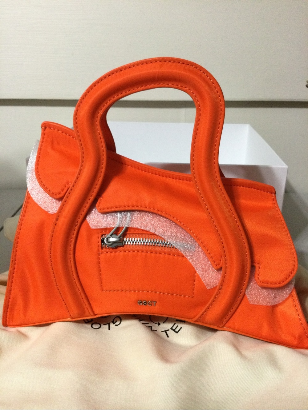 Nylon Handbag (Safety Orange) - Box Label GSCT Handbag made by MSCHF unreleased